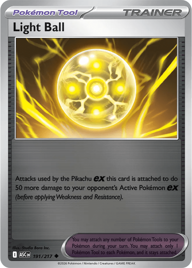 Light Ball Ascended Heroes Uncommon • 191/217 Reverse Holofoil by Shark Pop Culture on MYNTED