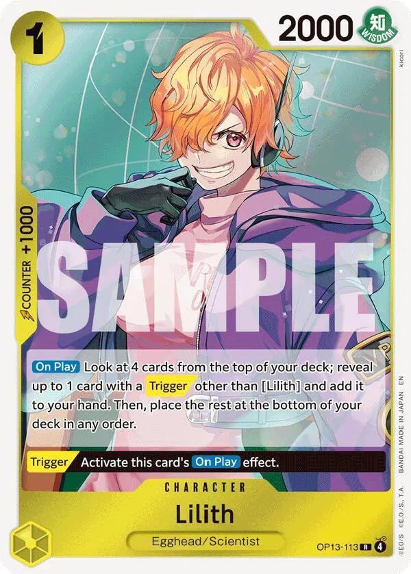 Lilith OP13-113 (Carrying On His Will) by Schmutzfink TCG on MYNTED