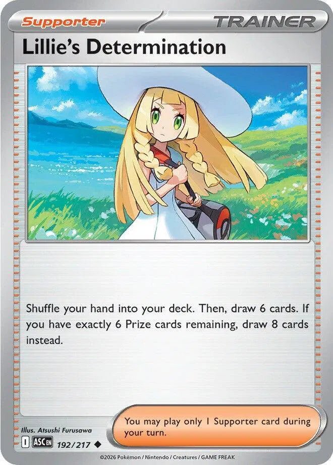 Lillie's Determination 192/217 - Ascended Heroes - Reverse Holofoil by Light Collectibles on MYNTED
