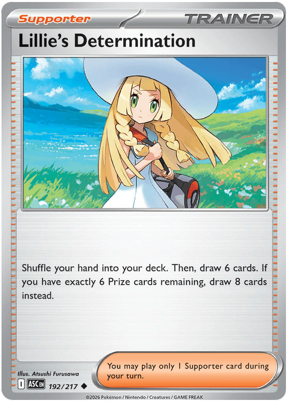 Lillie's Determination 192/217 Uncommon | Mega Evolution – Ascended Heroes by Worth the XP on MYNTED