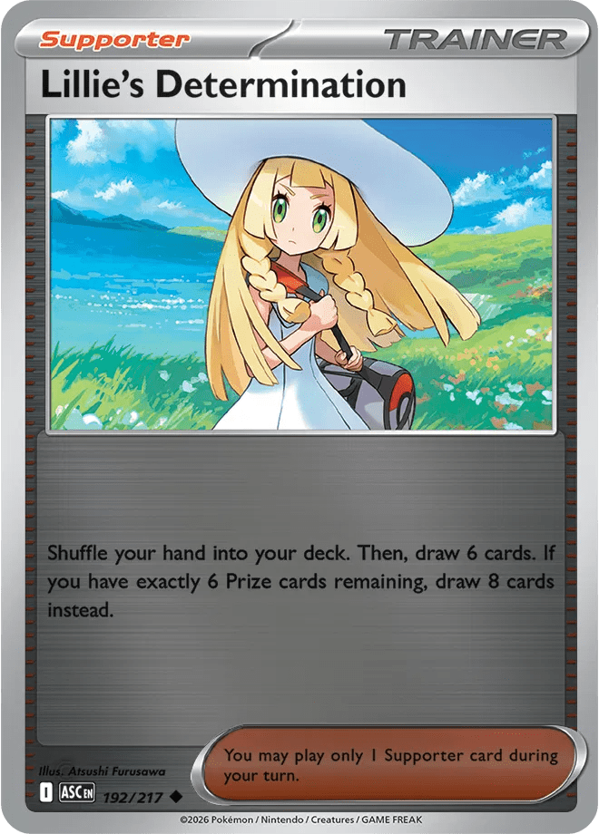 Lillie's Determination Ascended Heroes Uncommon • 192/217 Reverse Holofoil by Shark Pop Culture on MYNTED