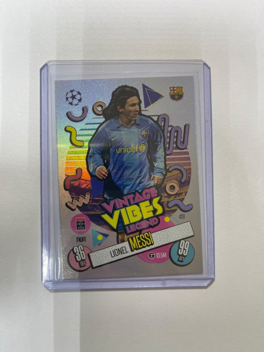 Lionel Messi - 24-25 Topps Match Attax - Vintage Vibes Legend - Barcelona by Card Market Ahuy on MYNTED