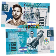 Lionel Messi 500 Pesos UNCB banknote by UNCB on MYNTED