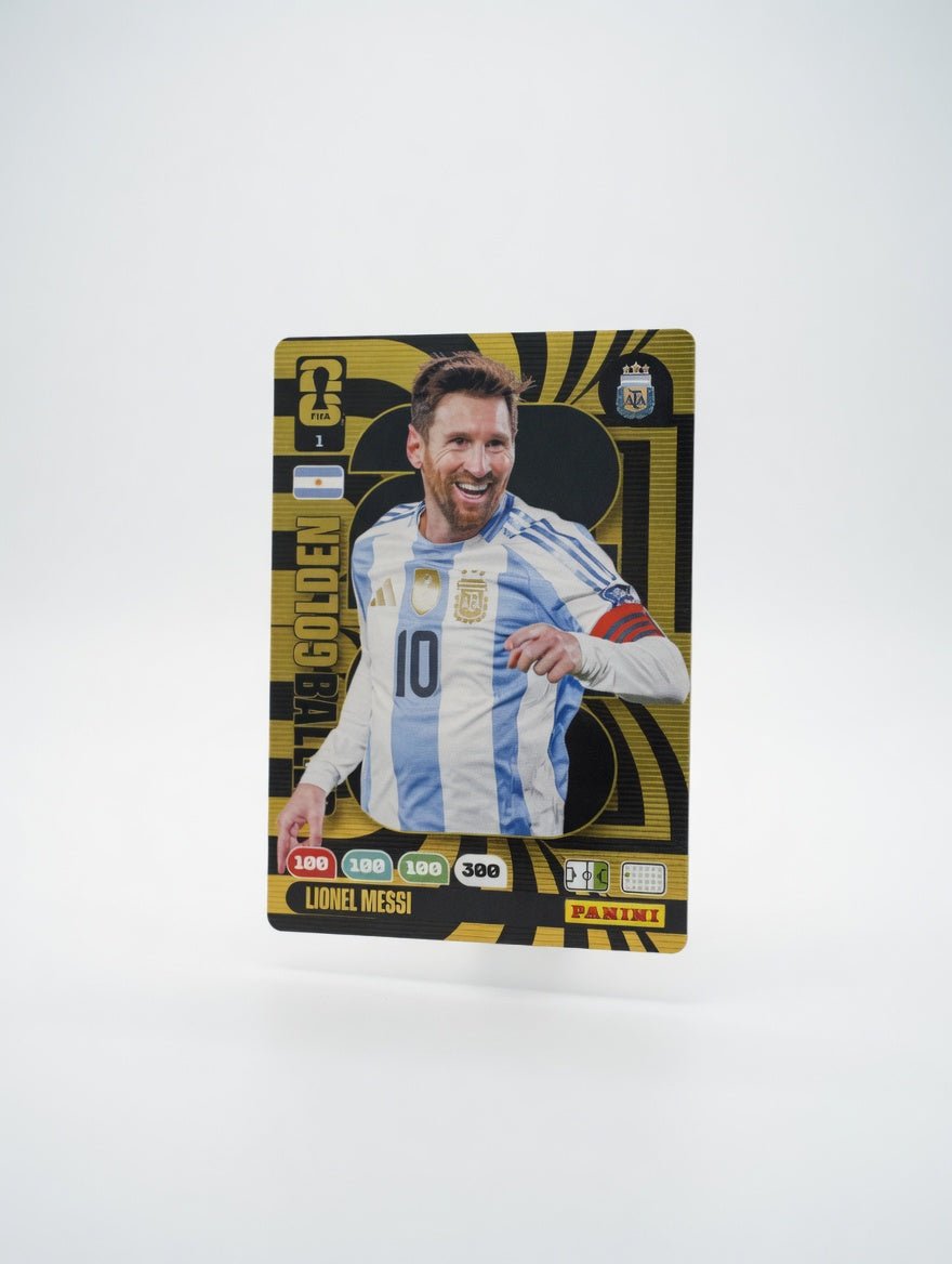 Lionel Messi Golden Baller #1 — Panini Adrenalyn XL FIFA World Cup 2026 — Argentina Captain