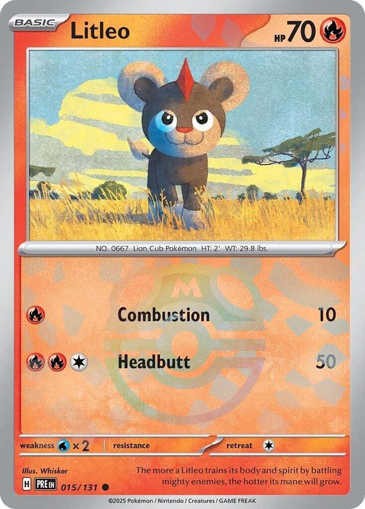 Litleo - 015/131 (Master Ball Pattern) - SV: Prismatic Evolutions (PRE) by SAFAQATI on MYNTED