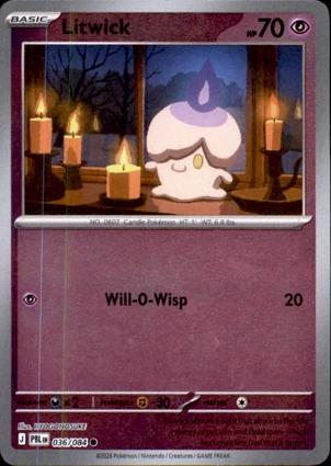 Litwick 036/084 Pitch Black Reverse Holo Common by Depoga Arts on MYNTED