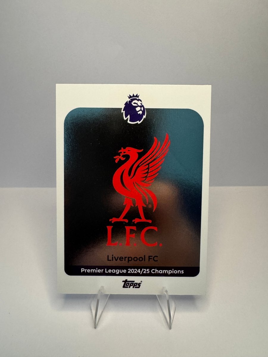 Liverpool FC 163 Club Crest Premier League 2024/25 Champions — 2025 - 26 Topps Premier League — Liverpool FC by KitRoom Cards on MYNTED
