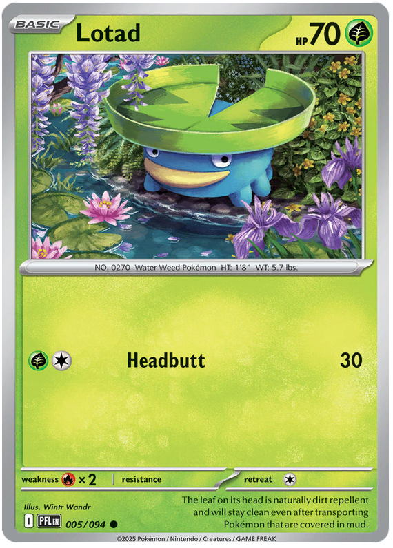 Lotad 005/094 Common | Mega Evolution – Phantasmal Flames by Worth the XP on MYNTED