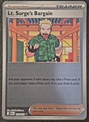 Lt. Surge's Bargain [Reverse Holo] 120 Pokemon Mega Evolution by Moe‘s Vault on MYNTED