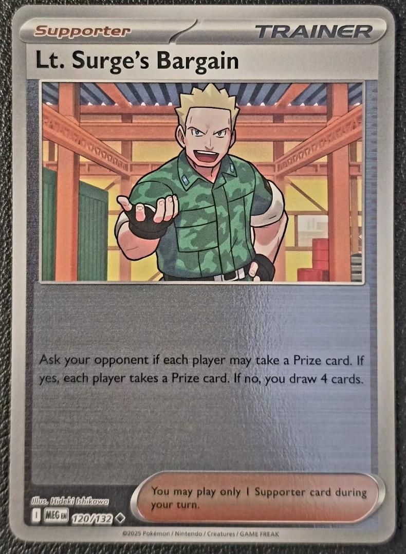 Lt. Surge's Bargain [Reverse Holo] 120 Pokemon Mega Evolution by Moe‘s Vault on MYNTED