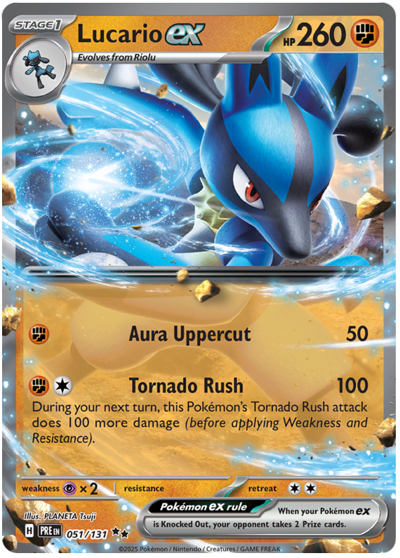 Lucario ex 051/131 Double Rare | Scarlet & Violet – Prismatic Evolutions by Worth the XP on MYNTED