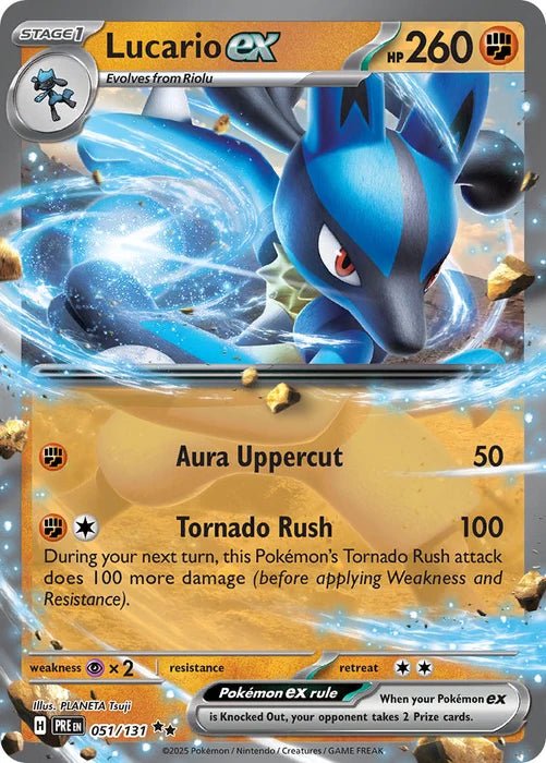 lucario ex prismatic evolutions 051/131 by ISB Collector on MYNTED
