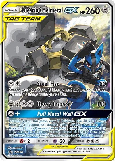 Lucario & Melmetal GX - SM192 Promo by The Archive Stop on MYNTED