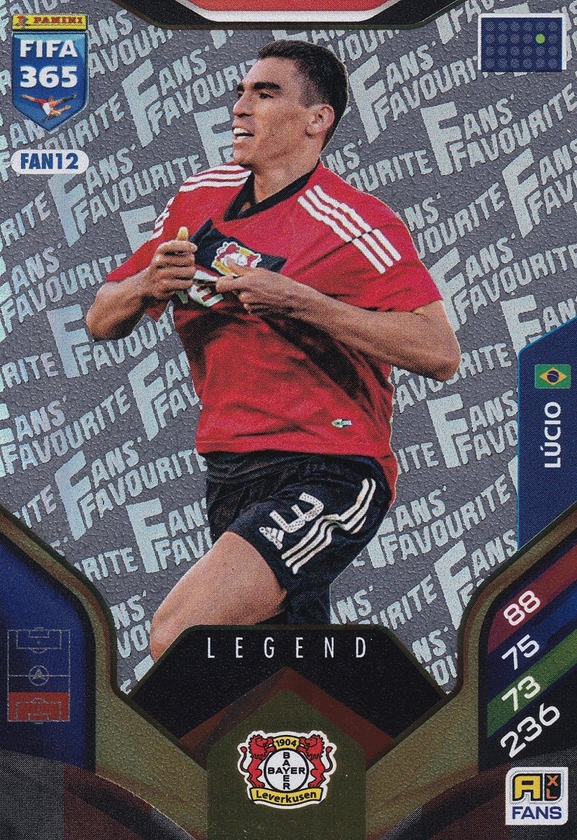 Lucio Fan Favourite Legend Bayer Leverkusen FAN12 - Panini Fifa 365 Adrenalyn XL 2026. by shad0wknightTCG on MYNTED