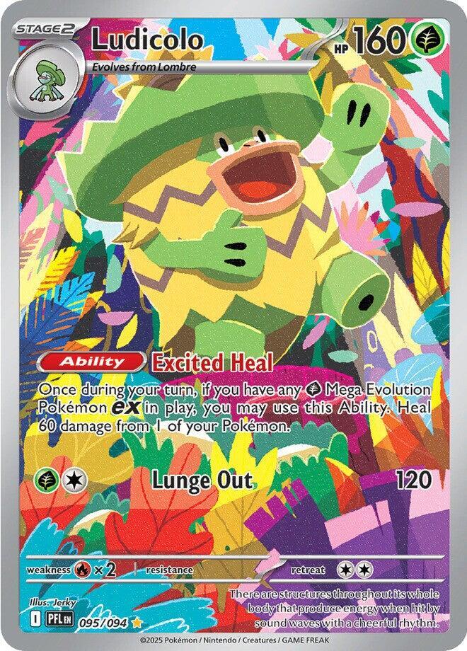 Ludicolo - 095/094 - ME02: Phantasmal Flames (PFL) by Poké Dubai on MYNTED