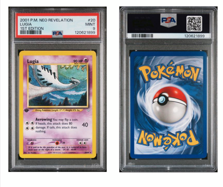 Lugia neo genesis 1st edition 2001 revelation PSA 9