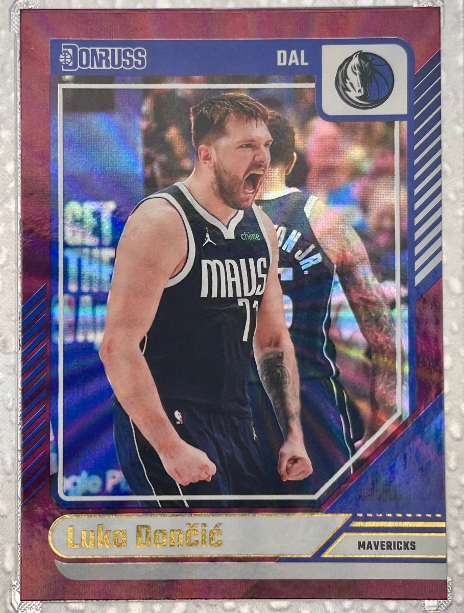 Luka Doncic 2024 Donruss Maroon Holo by Rip and Collect on MYNTED