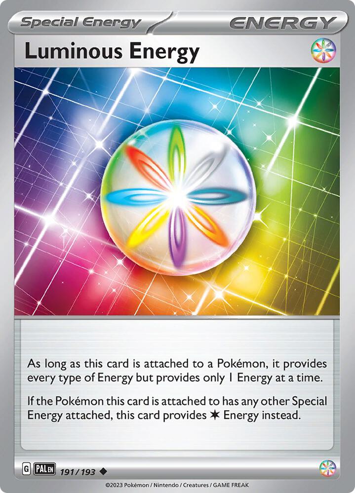 Luminous Energy 191/193 Reverse Holo · Paldea Evolved (PAL) by PokeMarsi on MYNTED