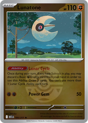 Lunatone - 105/217 - Reverse Holofoil - Dusk Ball