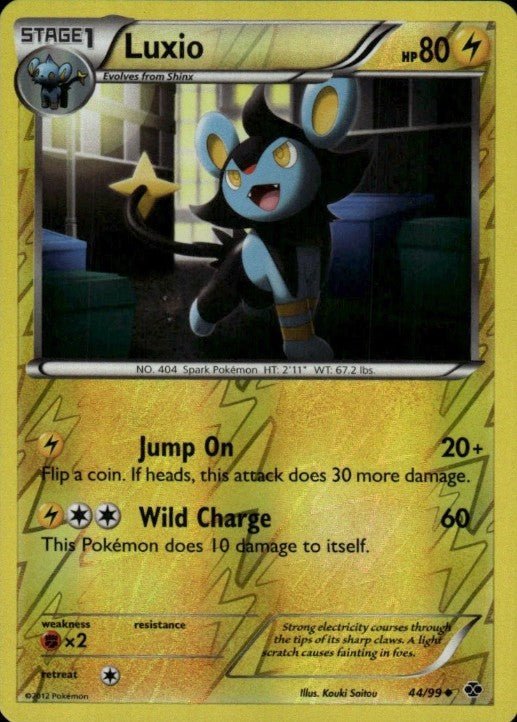 Luxio [Reverse Holo] 44 Pokemon Next Destinies by Shaibz TCG on MYNTED