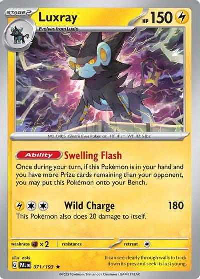 Luxray 071/193 · Holofoil (Paldea Evolved) by ISB Collector on MYNTED