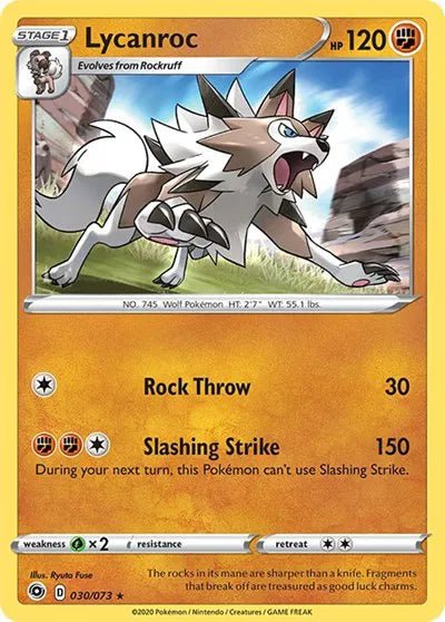 Lycanroc 30/73 · Holofoil (Champion's Path) by ISB Collector on MYNTED