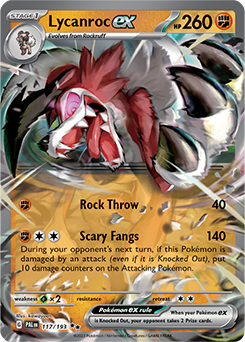 lycanroc ex paldea evolved 117/193 by ISB Collector on MYNTED