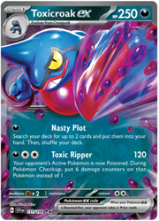 toxicroak ex scarlet and violet base set 131/198
