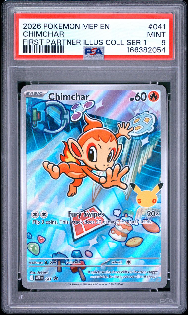 PSA 9 Chimchar Mega Evolution Promos Promo 041