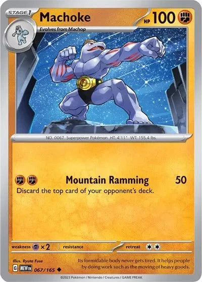 Machoke - 067/165 - Reverse Holofoil by The Archive Stop on MYNTED
