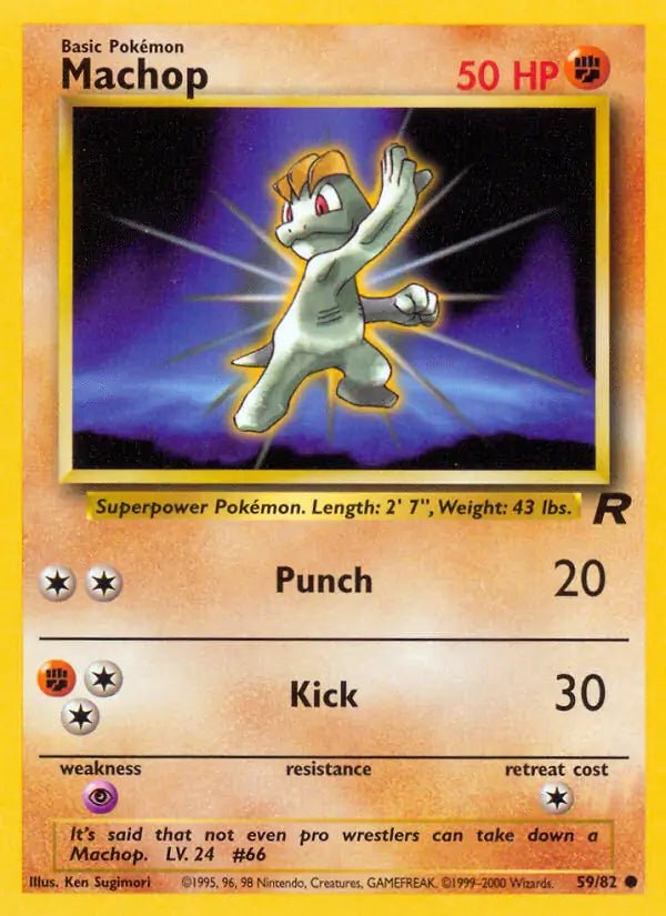 Machop - 59/82 - Team Rocket (Unlimited) - LP by The Archive Stop on MYNTED