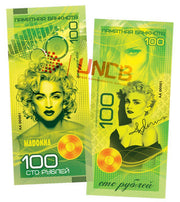 Madonna 100 Rubles UNCB banknote by UNCB on MYNTED