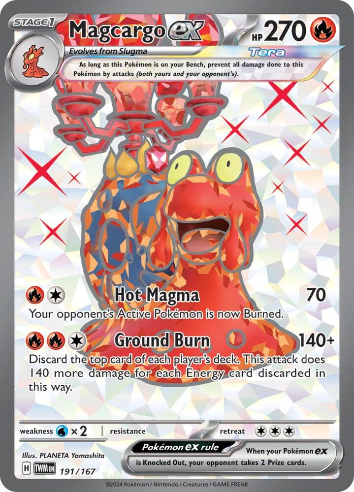Magcargo ex - 191/167 SV06: Twilight Masquerade (TWM) by SAFAQATI on MYNTED