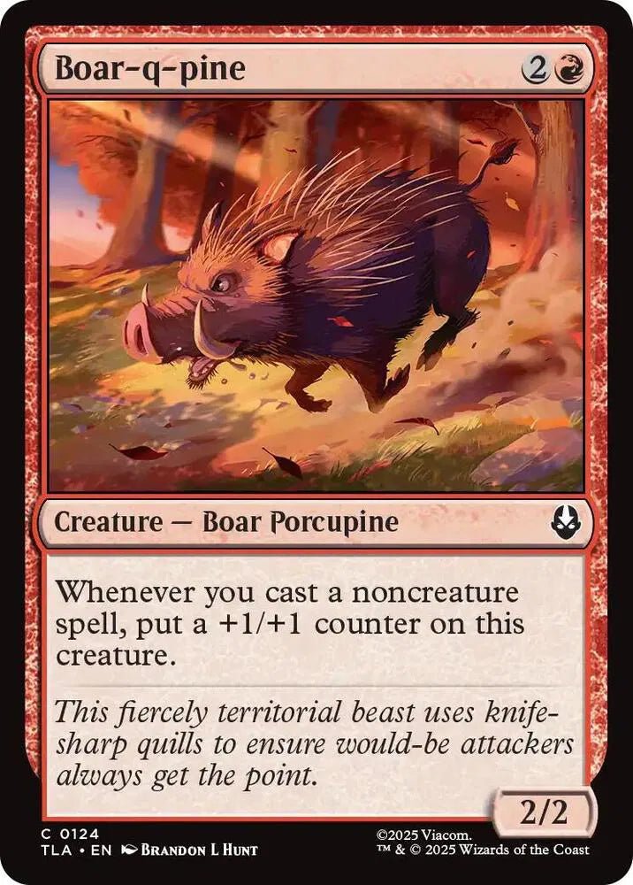 Magic The Gathering Avatar: The Last Airbender Boar-q-pine C 124 by Fabio’s Black Box on MYNTED