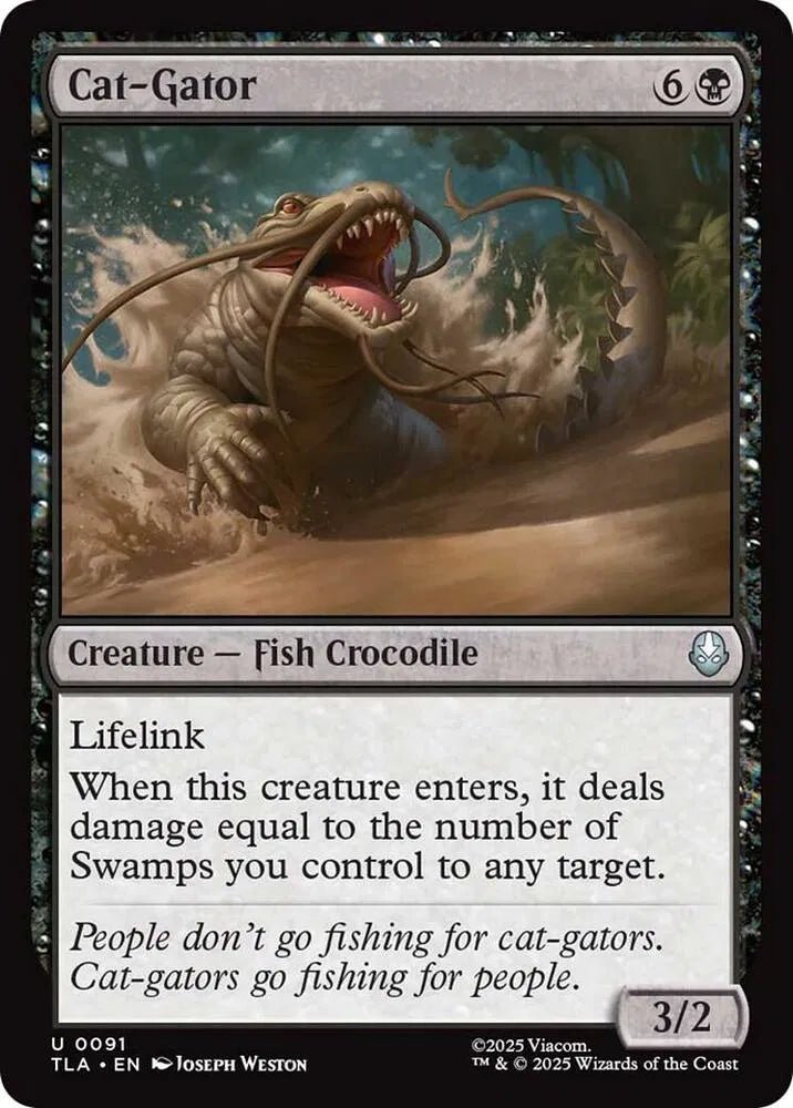 Magic The Gathering Avatar: The Last Airbender Cat-Gator U 91 FOIL by Fabio’s Black Box on MYNTED