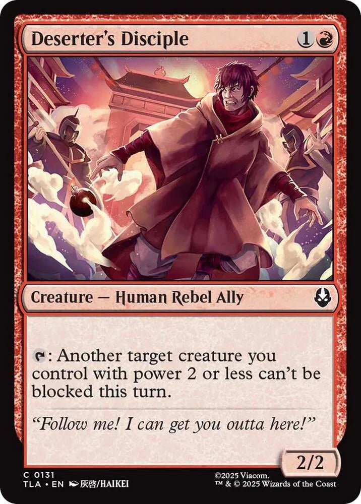 Magic The Gathering Avatar: The Last Airbender Deserter's Disciple C 131 FOIL by Fabio’s Black Box on MYNTED