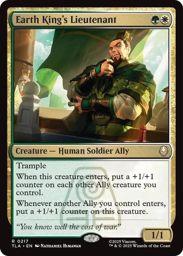 Magic The Gathering Avatar: The Last Airbender Earth King's Lieutenant R 217 by Fabio’s Black Box on MYNTED