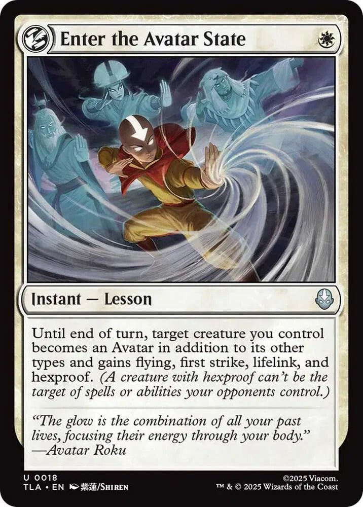 Magic The Gathering Avatar: The Last Airbender Enter the Avatar State U 18 by Fabio’s Black Box on MYNTED