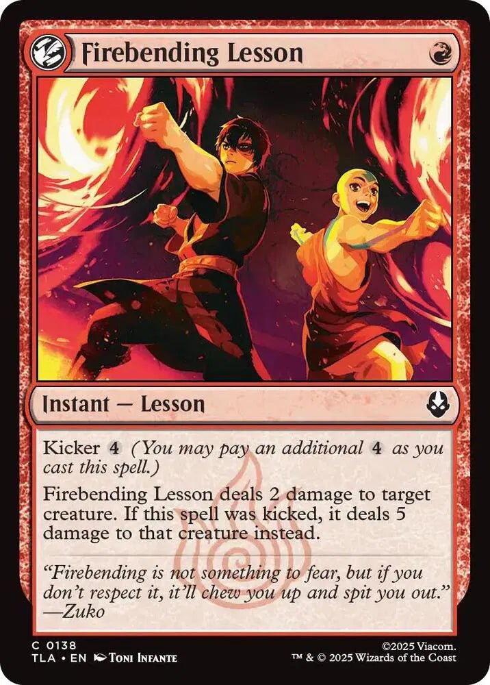 Magic The Gathering Avatar: The Last Airbender Firebending Lesson C 138 by Fabio’s Black Box on MYNTED