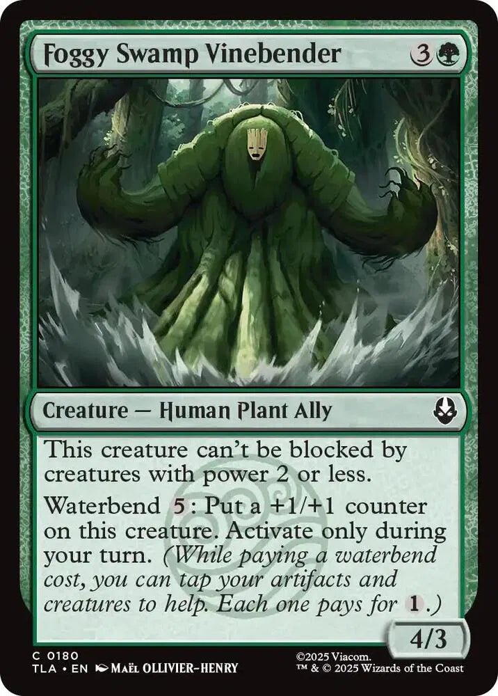 Magic The Gathering Avatar: The Last Airbender Foggy Swamp Vinebender C 180 by Fabio’s Black Box on MYNTED