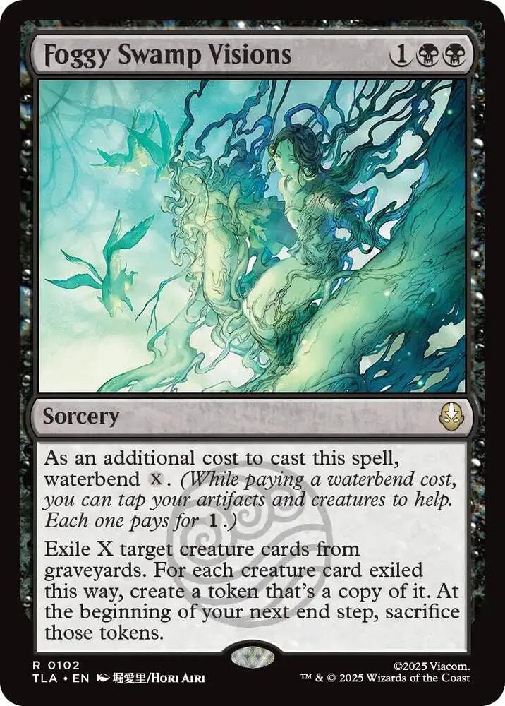 Magic The Gathering Avatar: The Last Airbender Foggy Swamp Visions R 102 by Fabio’s Black Box on MYNTED