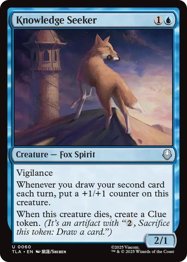 Magic The Gathering Avatar: The Last Airbender Knowledge Seeker U 60 by Fabio’s Black Box on MYNTED