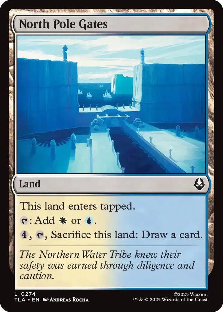 Magic The Gathering Avatar: The Last Airbender North Pole Gates L 274 FOIL by Fabio’s Black Box on MYNTED