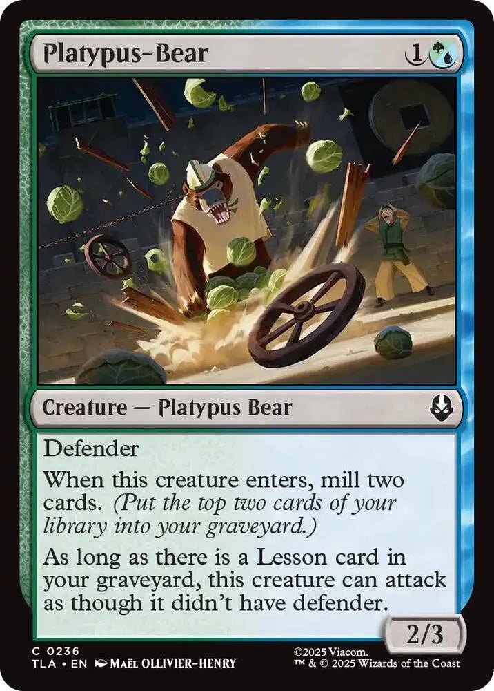 Magic The Gathering Avatar: The Last Airbender Platypus-Bear C 236 by Fabio’s Black Box on MYNTED