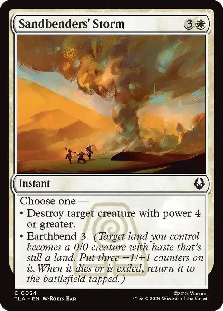 Magic The Gathering Avatar: The Last Airbender Sandbenders' Storm C 34 FOIL by Fabio’s Black Box on MYNTED