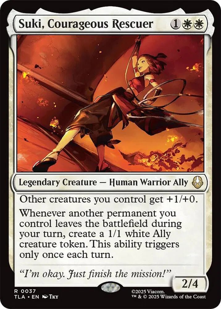 Magic The Gathering Avatar: The Last Airbender Suki, Courageous Rescuer R 37 by Fabio’s Black Box on MYNTED