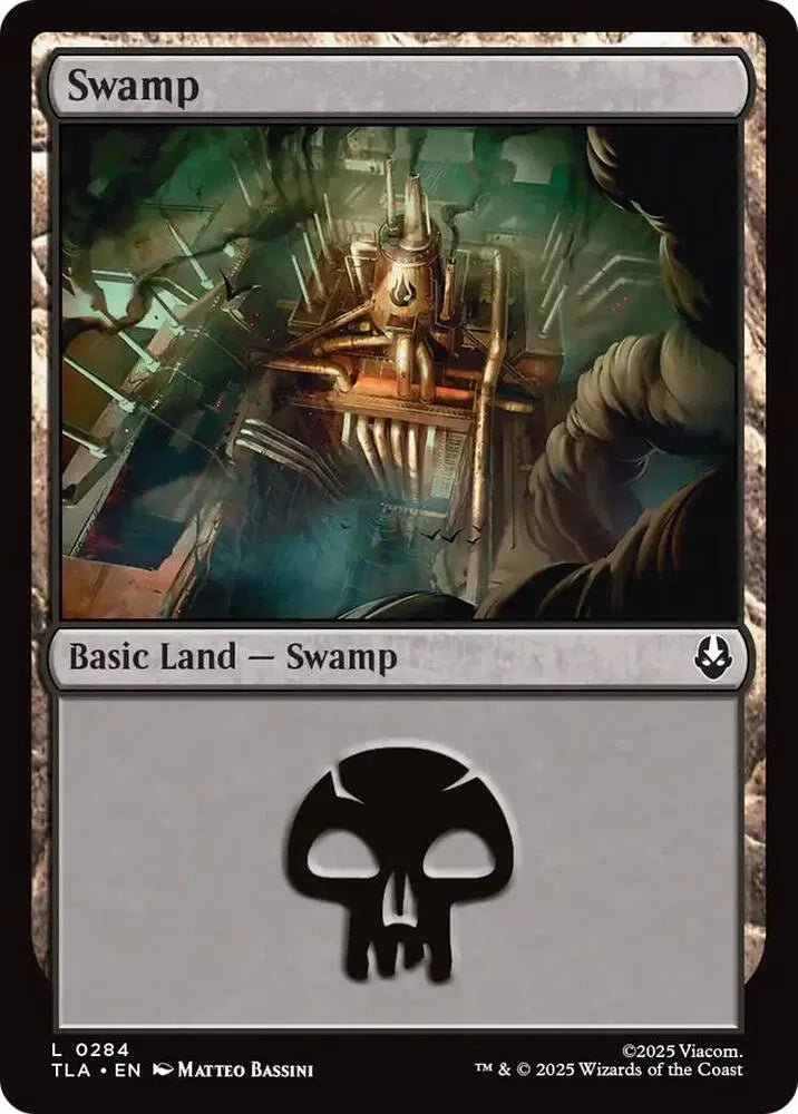 Magic The Gathering Avatar: The Last Airbender Swamp (0284) L 284 FOIL by Fabio’s Black Box on MYNTED