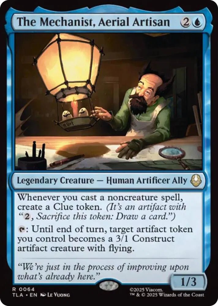 Magic The Gathering Avatar: The Last Airbender The Mechanist, Aerial Artisan R 64 by Fabio’s Black Box on MYNTED