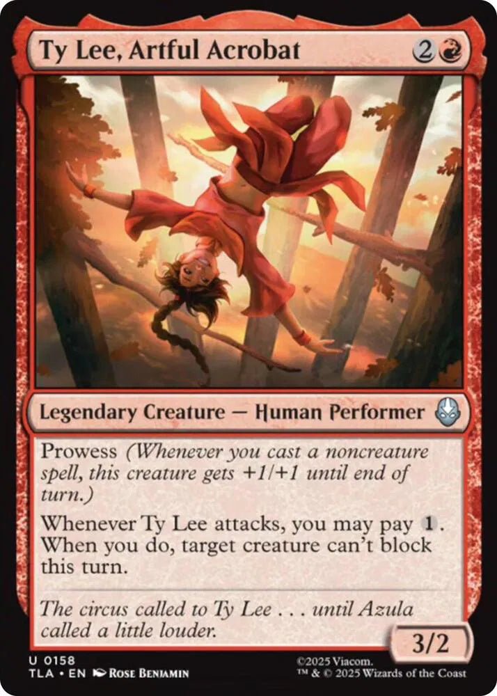 Magic The Gathering Avatar: The Last Airbender Ty Lee, Artful Acrobat U 158 by Fabio’s Black Box on MYNTED
