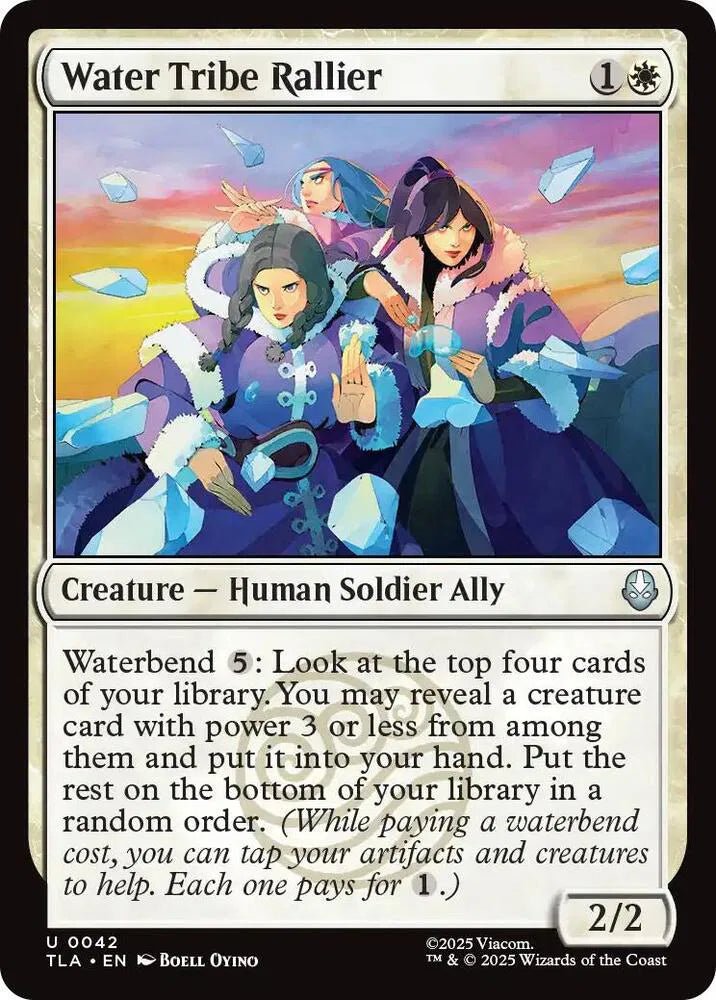 Magic The Gathering Avatar: The Last Airbender Water Tribe Rallier U 42 by Fabio’s Black Box on MYNTED